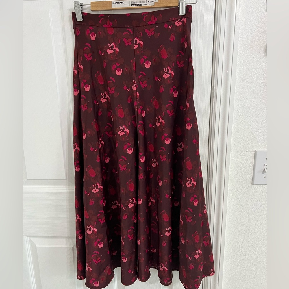 Burgundy skirt